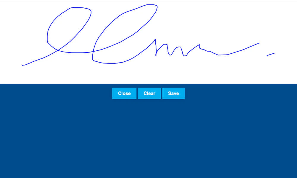 screenshot of Simpro eForms